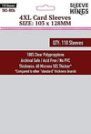 Premium Card Sleeves - 4Xl (103Mm X 128Mm) 110 Sleeves Per Pack