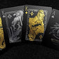 Mythical Creatures Playing Cards - Black, Silver & Gold Edition | Waterproof Pvc | Greek, Norse, Egyptian, East Asian Designs | Custom Hand-Drawn Art