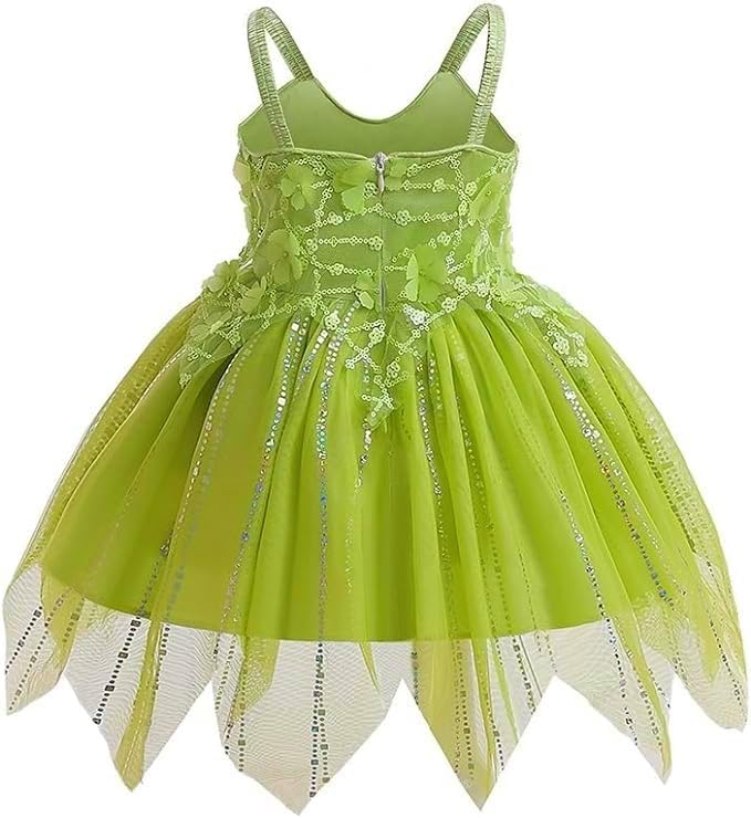 Zkr Tinkerbell Fairy Costume Dress Toddler Girl Kid 5T