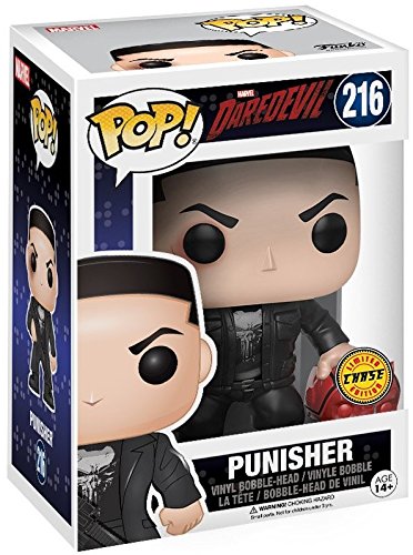 Funko Pop! Marvel Daredevil Vinyl Figures - 3.75" Collectible, Multiple Punisher Variants, Multicolor, Model ChasePunisher216