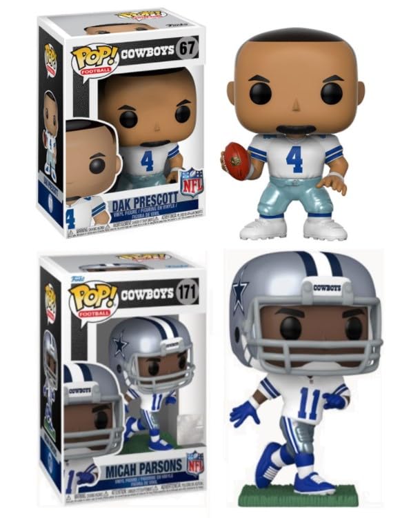 Funko Dak Prescott/Micah Parsons (Dallas Cowboys) Nfl Pop! Combo (2)