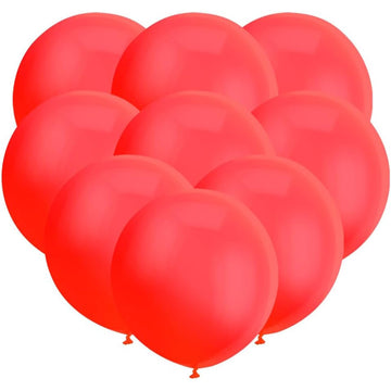 24Ct/Pack Giant Red Balloons - 18 Inch Latex Thick Balloons For Valentine'S Day, Birthday, Wedding, Festival, Event, Carnival Decorations