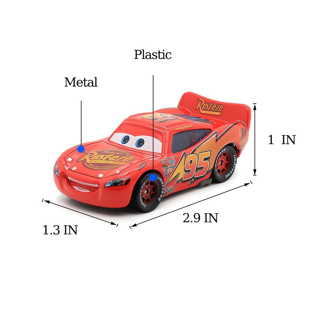 Svorufy Car 2 3 Toys, Truck And Car Set, Movie Car, Metal And Plastic Material, Children'S Christmas And Birthday Gifts (Mack Tr