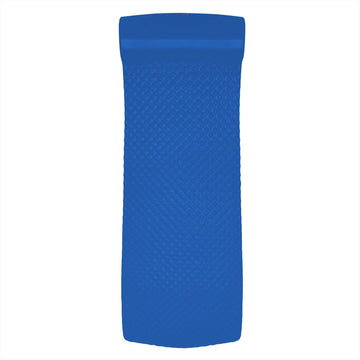 TRC Recreation Super Soft 2  Thick Vinyl Coated Foam Outdoor Swimming Pool Float Mat mature-themed Lounger with Built-in Roll Pillow  Indigo Blue