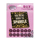 CRYSTAL ART Born to Sparkle Card Kit 18 x 18 cm