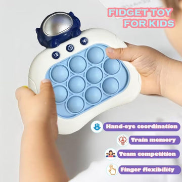 Quick Push Bubble Game,Pop Bubble Fidget Game Toy,Fast Push Popping Game Toys For Kids 3-12 For Boys And Girls, Handheld Puzzle
