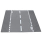 Feleph Classic Road Base Plates, City Street Straight Road Building Kit, 10 X 10 Inches Town Baseplate For Building Bricks Compatible With All Major Brands(Straight 4 Pieces)