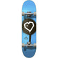 Blueprint Spray Heart Skateboard Complete 7.5 BLU/Silver
