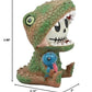 Gifts & Decor Ebros Tyrannosaurus Rex Dinosaur Furrybones Figurine 3' Tall Furry Bones Skeleton In T-Rex Costume Carrying Blue Dino Doll Sit Up Collectible Decorative Toy