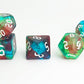 Vvpesca D&D Dice Set Of 7Pcs Green Clear Mixed Color - Dnd Dice Set For D&D, Coc, Ttrpgs, Dungeons And Dragons, Mtg, Role Playin