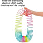 Wobox Giant Rainbow Coil Spring Toy In Box,Classic Novelty Plastic Magic Spring Toy For Party Favors Gifts, Stress Relief, Great For Small Party Favor For Kids(10.7Cmx10.7Cm)