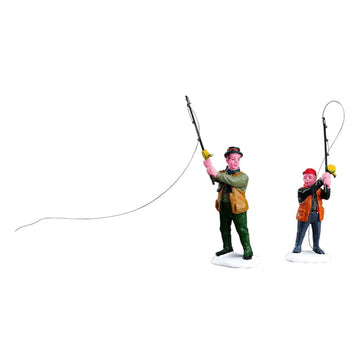 Lemax Christmas Fly Fishing With Dad (12495)