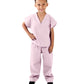 Natural Uniforms Childrens Scrub Set-Soft Touch-Role Play Costume Set (Pink, 8/10)