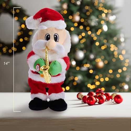 Kurt S Adler H6318 14 in Battery-Operated Dancing Jazz Santa
