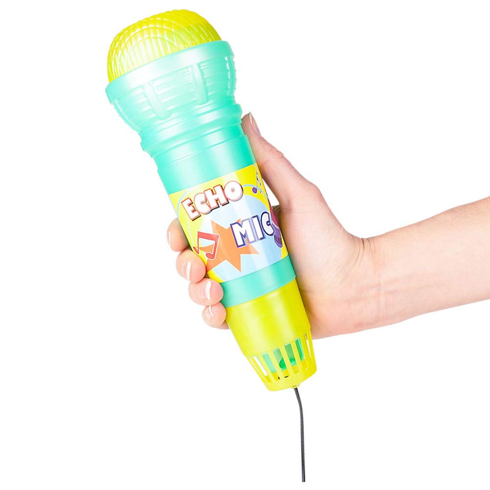 Rhode Island Novelty 10 Inch Echo Microphone, Single Unit, Assorted