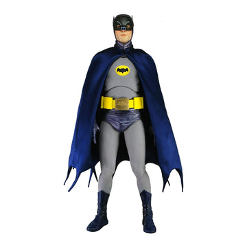 Neca Batman Adam West 18-Inch 1/4 Scale Action Figure with Packaging and Cartoon-Style Batcave for Kids Above the Age of 14