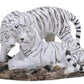 Stealstreet Ss-G-54132 Medium Polyresin White Tiger Couple Figurine Statue, 6.25'