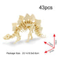 Georgie Porgy 3D Wooden Puzzles For Kids Toys Construction Woodcraft Kits Diy Model Puzzle Kits Birthday Gifts Pack Of 3 (T-Rex Spinosaurus Stegosaurus)