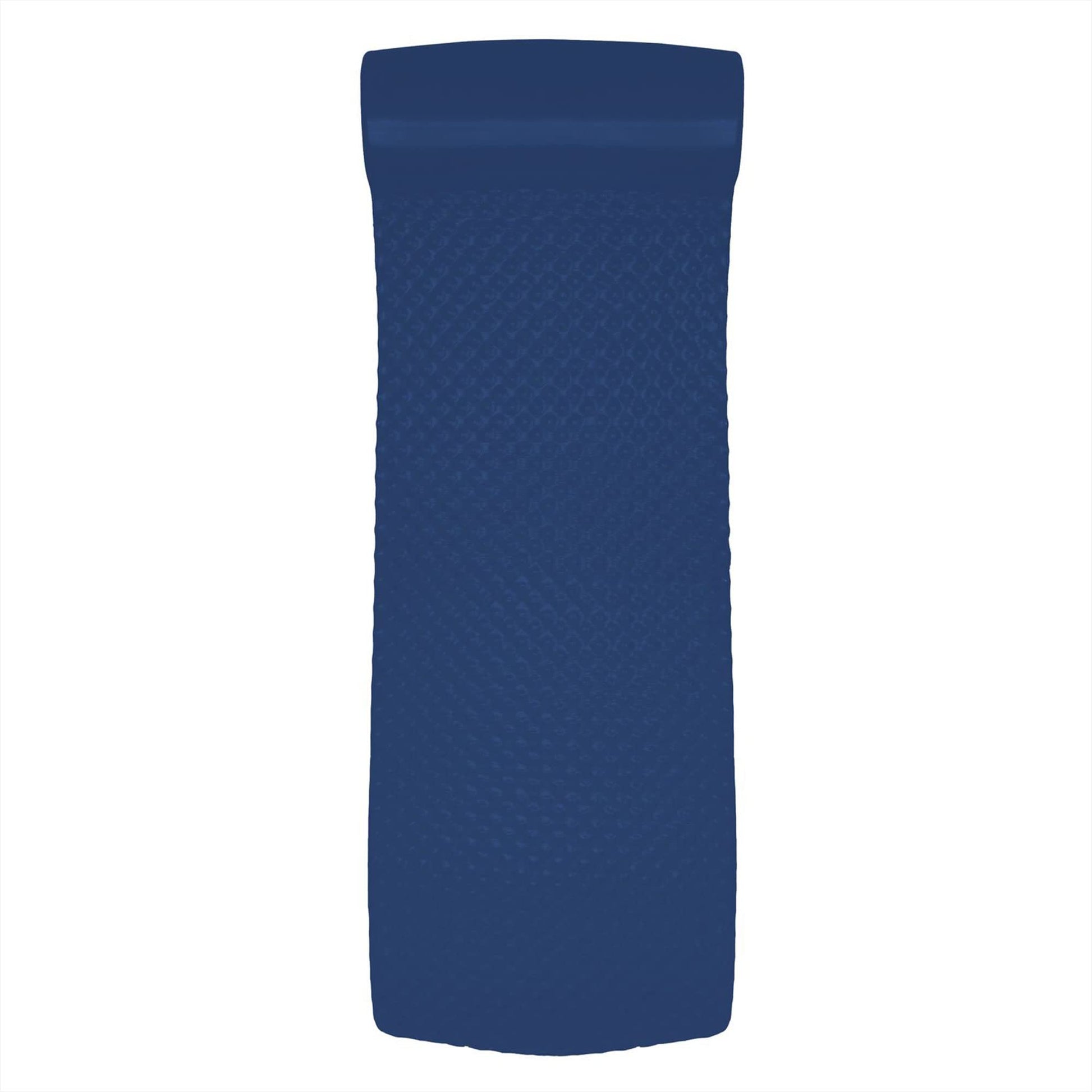 TRC Recreation Super Soft 2  Thick Vinyl Coated Foam Outdoor Swimming Pool Float Mat mature-themed Lounger with Built-in Roll Pillow  Navy Blue