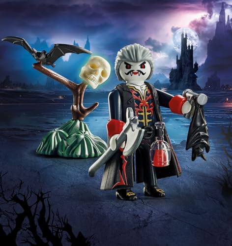 PLAYMOBIL Dracula Figure - Multicoloured Plastic Toy - Model 71582