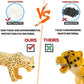24Pcs Jumbo Safari & Zoo Animals Figures, Realistic Plastic Animal Toys Set For Kids 1 2 3, Lion, Elephant, Perfect For Play, Education, Baby Shower Decor,Party Supplies Cake Topper