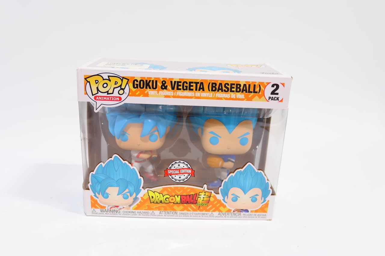 Funko Pop Animation: Dbs– Goku & Vegeta (Baseball) 2Pk (Exc)