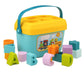 FOROLY Baby First Blocks Activity Toys Sorter Baby and Toddler Toy ABCD Learning Shape Alphabets Storage Bucket Toys Sorting Gam