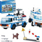 Gaadoo City Police Building Set Police Patrol Car Prisoner Transporter Truck Building Blocks Toys With 4 Mini People Cop And Rob