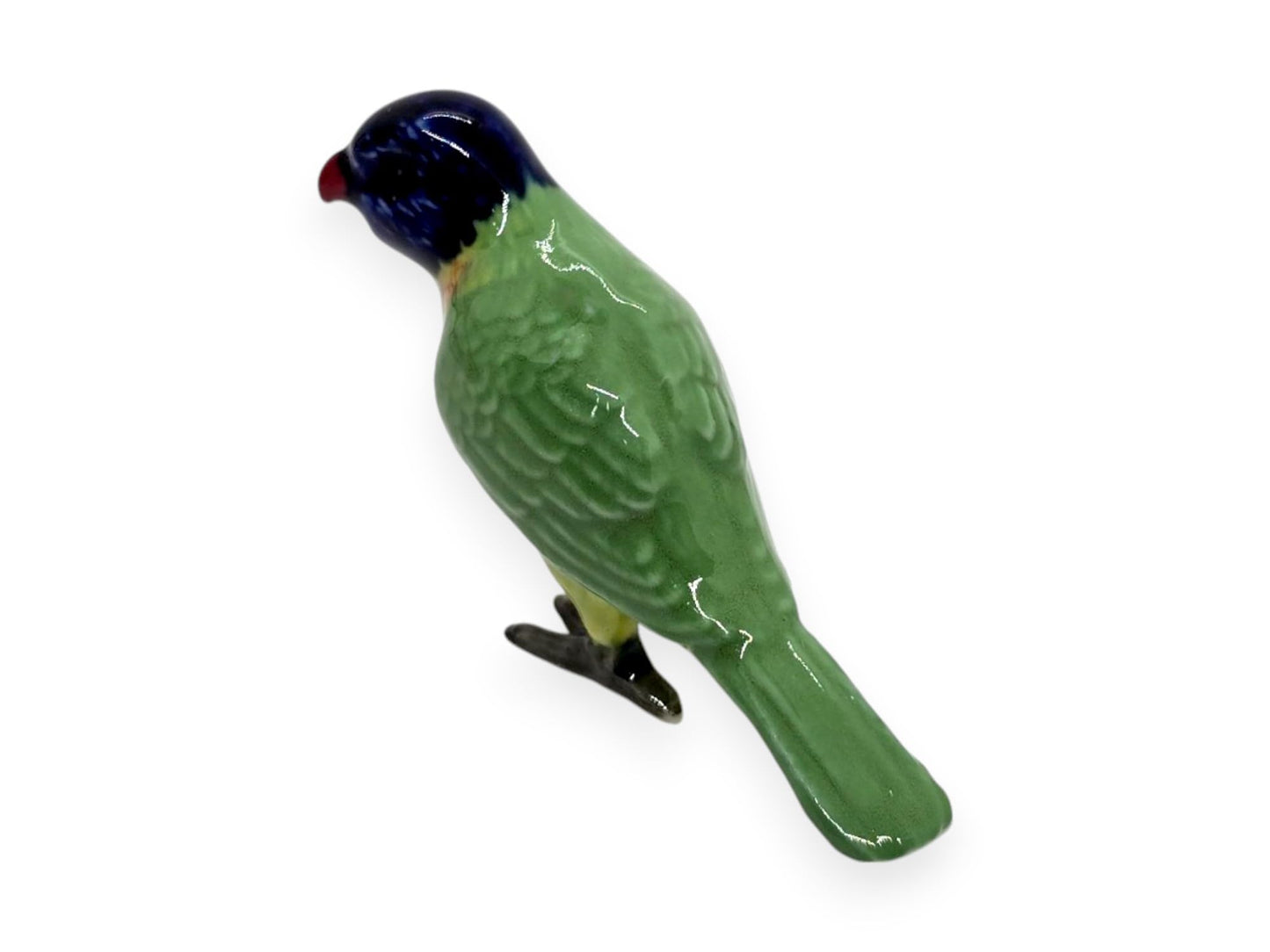 Witnystore Tiny 2?'' Long Rainbow Lorikeet Parrot Bird Figurine - Miniature Hand Made Painted Ceramic Birds Aves Colorful Porcel
