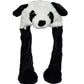 Joyhy Kids Adults Plush Hat Ear Moving Ear Flap Hat With Paw Panda