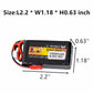 Cecicebb 6.6V 8C 1000mAh LI-FE Battery for RC Receiver MC6A MC6B Futaba 4PX 14SG 4PV 4PLS 10J with JST Plug