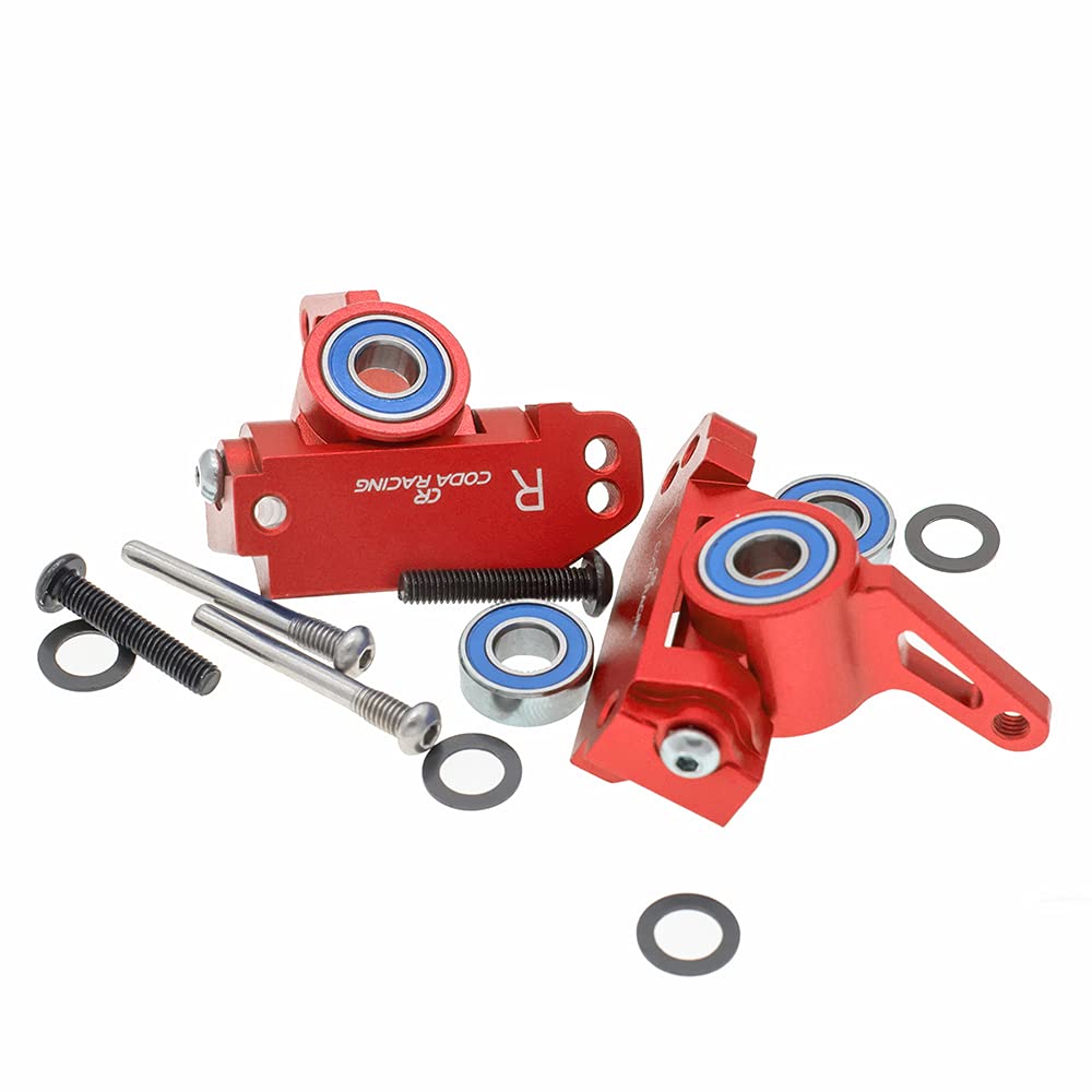 CODA RACING RC Alloy Caster Block&Steering Blocks&Rear Stub Axle Carriers for Traxxas 1/10 2WD Slash, Stampede, Rustler, Nitro S