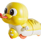 Ademnex Cute Wind-Up Duck Toy For Kids, Manual Clockwork Walking Duck, Colorful Cartoon Animal Toy For Toddlers & Children (Yell