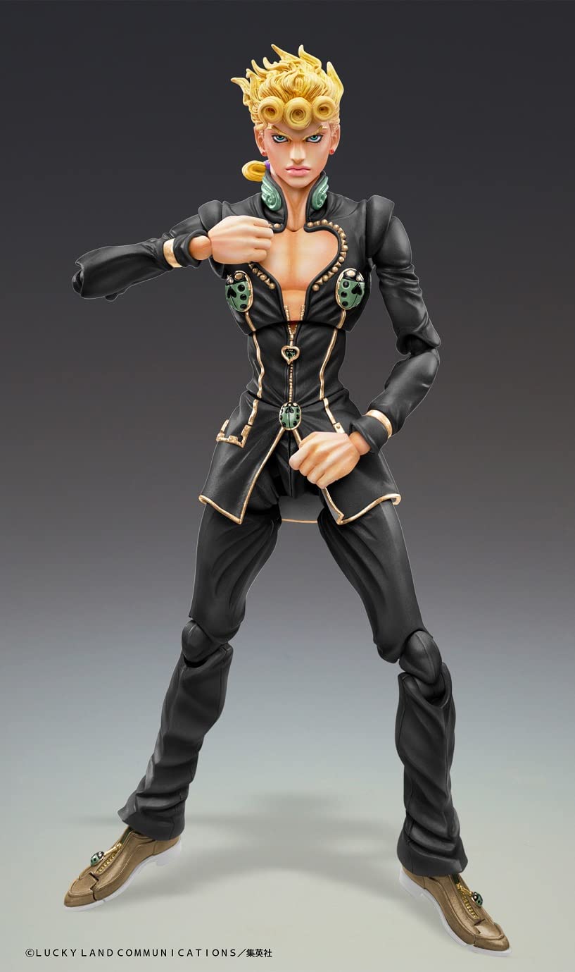 Medicos Entertainment Jojo'S Bizarre Adventure Part5 Figurine Super Action Chozokado (Giorno Giovanna Ver. Black) 15 Cm