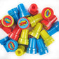 Tiny Mills 24 Pcs Superhero Assorted Stamps for Kids Self Ink Stamps (12 Different Designs) Superhero Birthday Party, Superhero