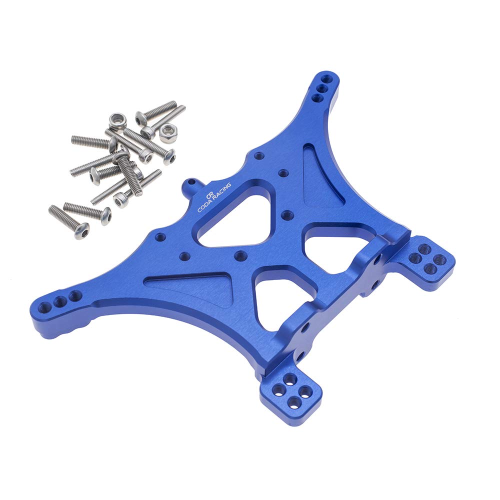 CODA RACING RC Alloy Front&Rear Shock Tower for Traxxas 1/10 2WD Slash(VXL), Stampede(VXL), Rustler(VXL), Bandit(VXL),Bigfoot-Re