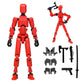 DANONI Titan13 Robot Action Figure Lucky Robot 13 Action Figures  Creative 3D Printed Action Figure  Multi Jointed Action Figures Desktop Decorations for Kids mature-themed (Red 1pc)