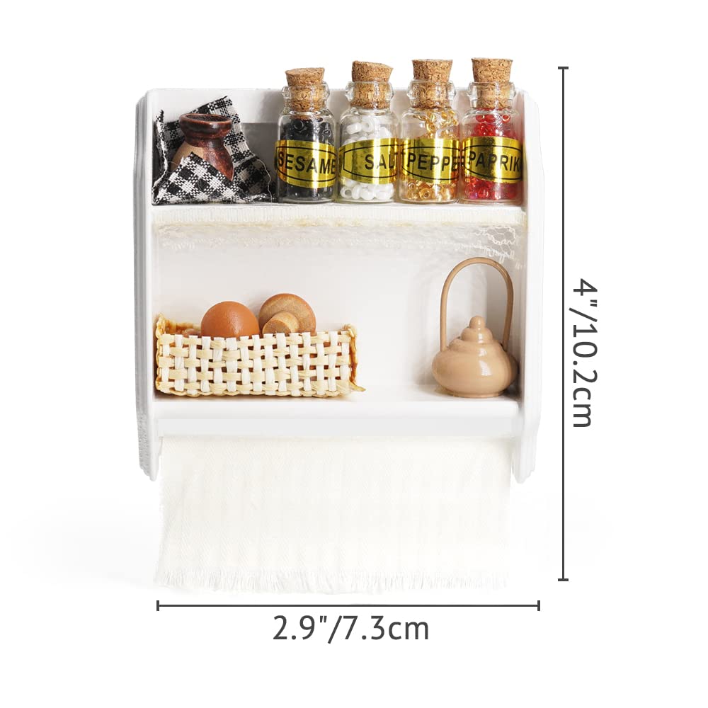 Odoria 1/6 Miniature Spice Rack Dollhouse Kitchen Accessories, B