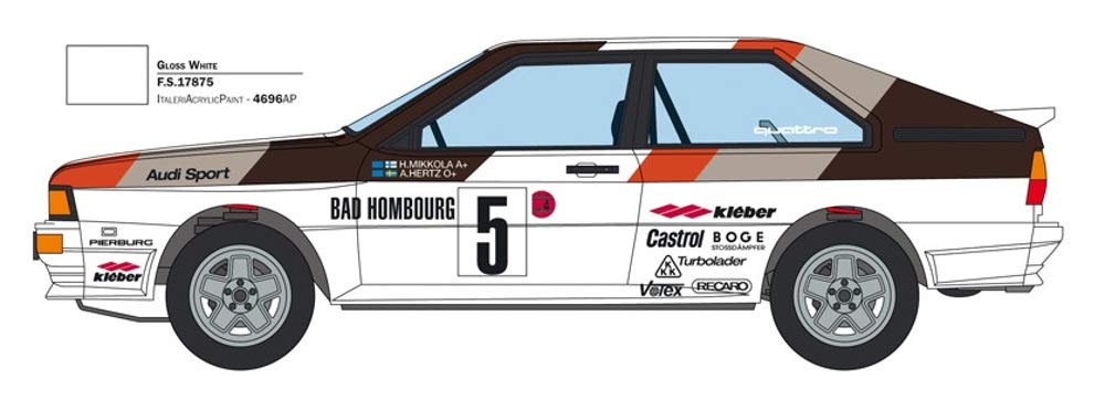 Italeri It3642 Audi Quattro Rally Model