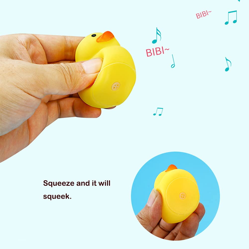 Yuerfeila Bath Duck Toys 30 Pcs Mini Rubber Ducks Squeak And Float Duckies Baby Shower Toy Party Decoration For Toddlers Boys Girls(1.6'')