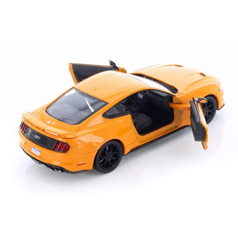 Motor Max 2018 Ford Mustang Gt 5.0 Blue With Black Wheels 1/24 Die-Cast Model Car 79352Bl