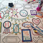 The Coloring Table - Frame Fun Design - Square Tablecloth - Fabric Coloring Tablecloth - Colorable Designs - Washable And Reusab