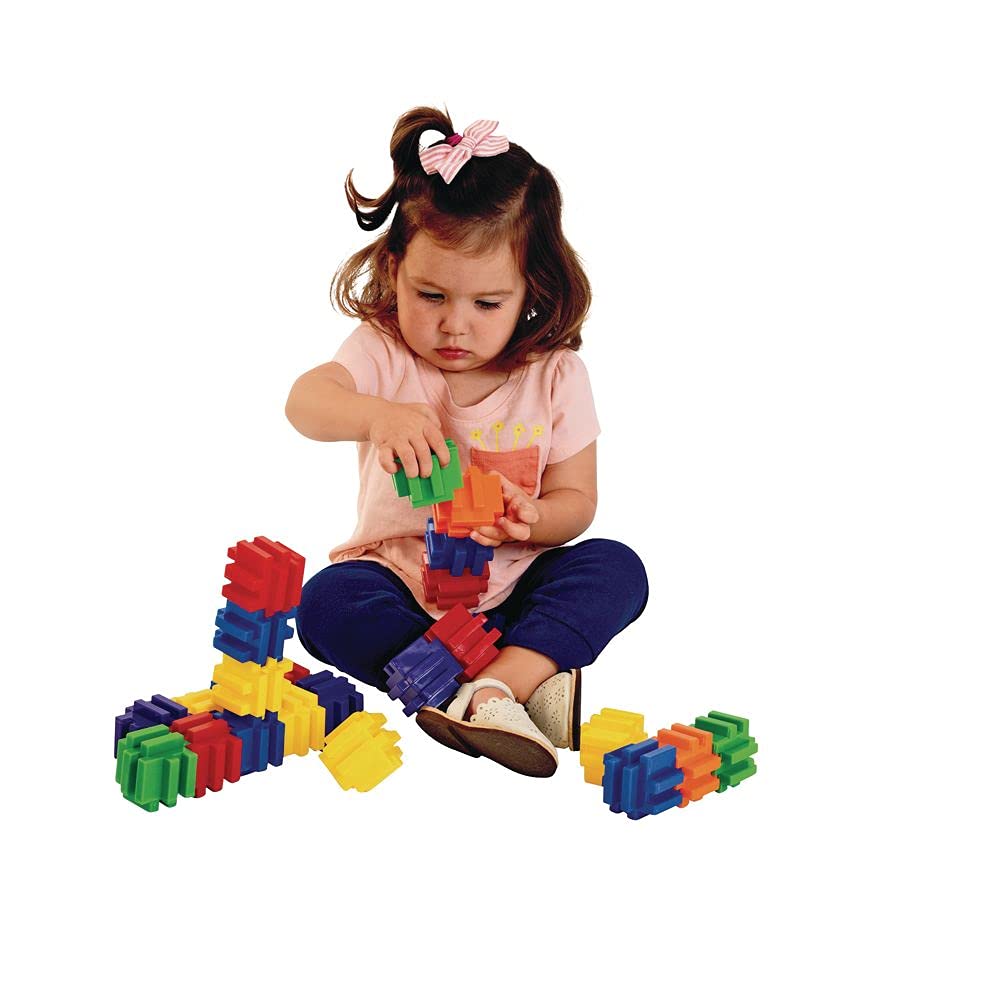 Environments 2 Inch Jumbo Linking Cubes, 24 Pieces, Building Bricks, Blocks, Construction Toy, Manipulatives, Early Stem, Ages 18 Months And Up