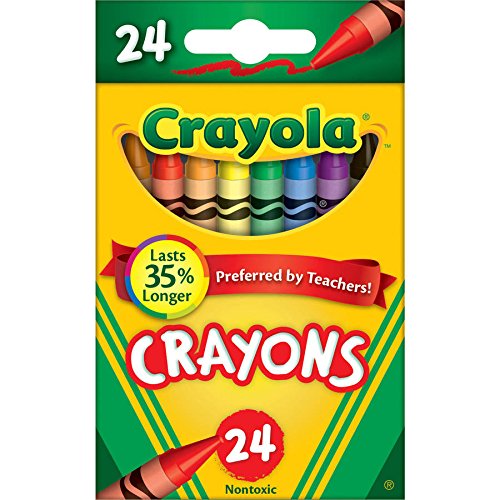 Crayola 24 Count Box Of Crayons Non-Toxic Color Coloring School Supplies (9 Packs)