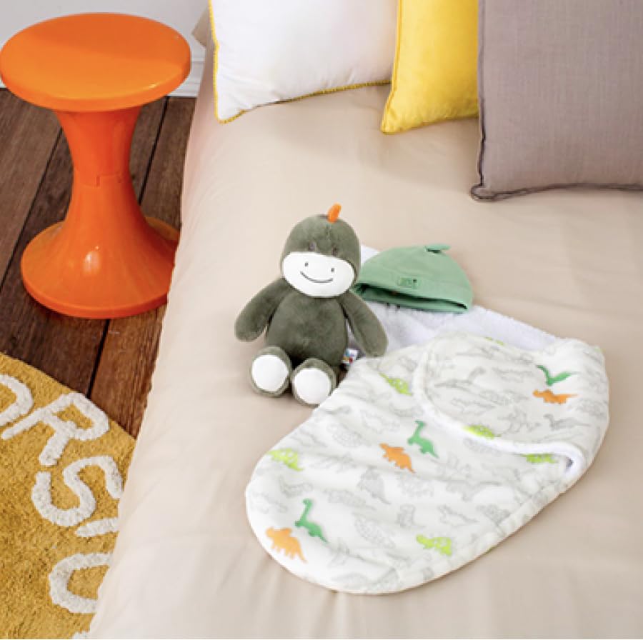 Baby Starters Plush Stuffed Dinosaur Floppy Toy, Green Dino, 10 Inch