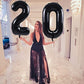 Toniful 40 Inch Black Large Numbers Balloon Birthday Party Decorations, Foil Mylar Big Number Balloon Digital 50 For 50Th Birthd