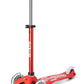 Micro Kickboard - Mini Deluxe Led - Three Wheeled, Lean-To-Steer Swiss-Designed Micro Scooter For Toddlers & Children With Motion-Activated Light-Up Wheels For Ages 2-5 (Red)