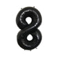Party Decorz 8 Number Black Foil Balloon/Eight Number Black Big Size Foil Balloon (32 Inch,1pcs) For Birthday,Anniversary, Surpr