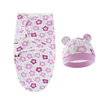 Baby Doll Swaddle Blanket Newborn Dolls Bath Blanket 2 Pcs with Blanket + Hat fit 17 - 22'' Reborn Dolls Clothes Accessories Set