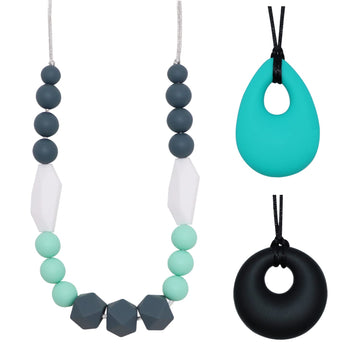 Sensory Chew Necklaces For Boys Girls, Silicone Chewy Necklace Sensory Toys For Kids With Autism Anxiety Adhd Spd, Sensory Chew 
